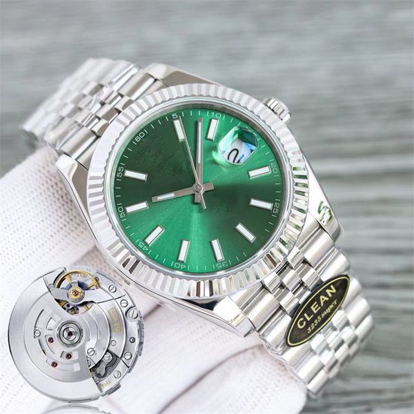 41 mm Relojes para hombre Rolx Reloj Hombres Automático Cal.3235 Movimiento Impermeable 904L Acero Fecha Cerámica Buceo Mar Deporte Cristal Diseñador de lujo Superclones Relojes de pulsera