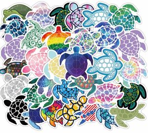 41 stks-Pack Ocean Beach Sea Turtle Vinyl Sticker Waterdichte Stickers voor Waterfles Laptop Planner Scrapbook Telefoon Mac Garderobe Wall Case Organizer Decal