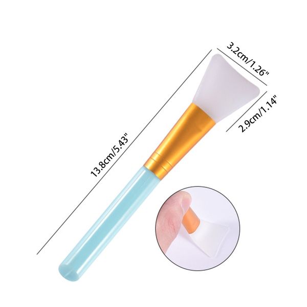 41xc Brosse de silicone Stir bâton pour mélanger l'outil d'artisanat de bricolage en résine pour la peinture liquide époxy en résine fabriquant une spatule en silicone