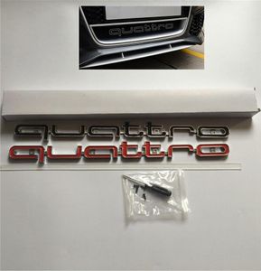 42*3.2cm voor Quattro Logo Emblem Badge Front Grill Lower Trim Car Styling voor A4 A5 A6 A7 A8 RS5 RS6 RS7 RS Q3 Q5 Q71719277