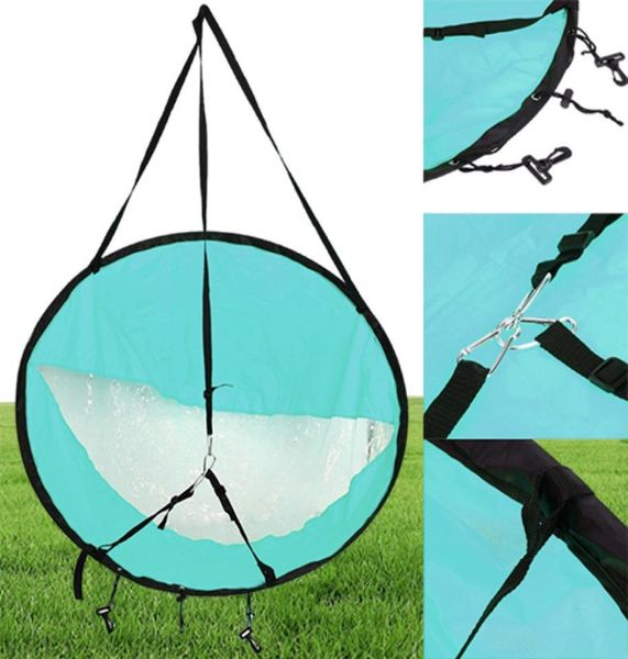 42 pouces pliant Kayak vent pagaie voile Popup Paddle conseil voile aviron sous le vent bateau avec fenêtre transparente goutte 108108CM8329568