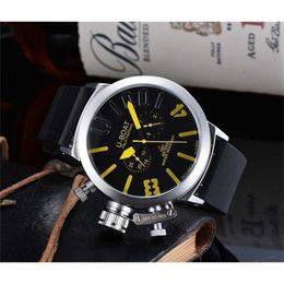 42% de descuento reloj Reloj U Big Boat Cinco puntadas Automático Mecánico Hombres Deportes Plata Negro Caucho Clásico Redondo Top lujo Auto viento Montre de