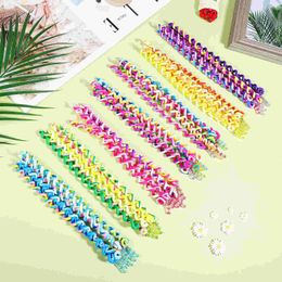 42 PCS Childrens Color Gevlochten Hair Braider Tools For Girls Accessories Spring Styling 240528