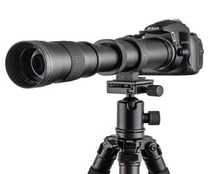 420800mm F8316 Super Telepo Lens Manual Zoom Lens T2 Adaper Ring pour Canon 5D6D60D Nikon Sony Pentax DSLR Cameras9933351