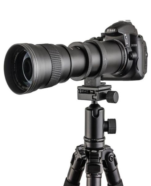 Objectif Super Telepo 420800mm F8316, Zoom manuel, bague d'adaptation T2 pour Canon 5D6D60D Nikon Sony Pentax DSLR Cameras7949900