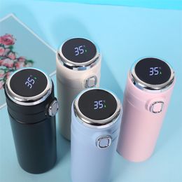 420ML Smart Thermos bouteille d'eau en acier inoxydable Led affichage numérique de la température café tasses thermiques tasses d'isolation intelligentes L331v