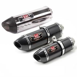 420mm avec DB Killer 38-51mm échappement de moto pour Yoshimura véritable tuyau de silencieux en Fiber de carbone Pitbike Gsr 600 Cb650f R77 Cafe Syste195J