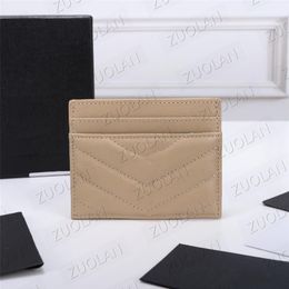 423291 7A Designer de luxe Titulaire de la carte Portefeuille Court Case Bourse Qualité Pochette matelassée en cuir véritable Y Femmes Hommes Sacs à main Hommes Clé R186R