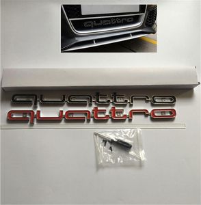 4232cm voor Audi Quattro Logo Emblem Badge Front Grill Lower Trim Car Styling voor A4 A5 A6 A7 A8 RS5 RS6 RS7 RS Q3 Q5 Q73618360