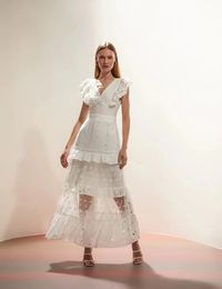 426 XL 2024 Milan Runway Dress Spring Summer Mouwloze jurken Damesjurk Mode Mode Hoge kwaliteit YY