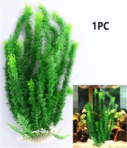 42 cm grote kunstmatige plant aquarium decoratie plastic planten water gras ornament vissen tank landschap decor voor grote tank9525638