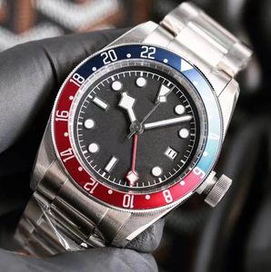 Montre-bracelet Black Bay GMT pour hommes, 42mm, lunette, cadran noir, mouvement mécanique automatique, en acier inoxydable