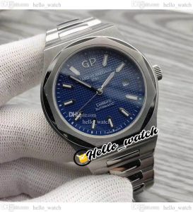 42 mm GP Laureato L39 Miyota automatisch herenhorloge 81010-11-431-11A blauwe wijzerplaat roestvrijstalen armband heren nieuwe horloges HelloWatch 268w
