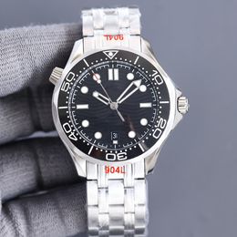 42 mm de alta calidad Sea Designer para hombre Correa de acero inoxidable Cristal de zafiro Reloj King resistente al agua Montre De Luxe Relojes Lb Jason 007