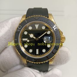 Echte foto heren 42 mm geel goud horloge versus heren 226658 Sapphire Luminous Black Dial Rubber Bracelet 28800 Vph/Hz VSF Cal.3235 vs Factory Automatic Watches