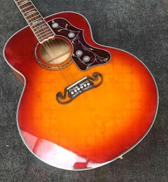 43 J200-serie Cherry-Red Solid Wood Section verwijst naar het spelen van akoestische gitaar 2588