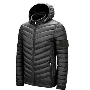 Marque d'hiver 24ss Vestes Mode Down Stone Jacket Island Vestes Hommes Femmes Parkas Mode Femmes Classiques Manteaux À Capuchon Manteaux D'automne