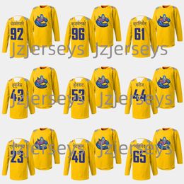 43 Quinn Hughes Diwali Night Warmup Hockey Jersey 40 Elias Pettersson Brock Boeser Andrei Kuzmenko Sam Lafferty Casey Desmith Trevor Linden J.T. Miller Jerseys