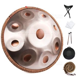 432HZ handpan tambour 9 tons 18 pouces G mineur acier langue tambour méditation musique tambour instrument yoga tambor débutant cadeau