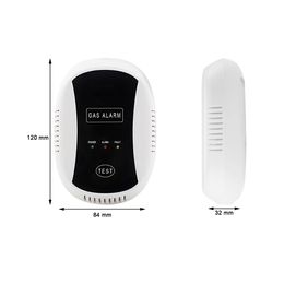Freeshipping 433 MHz Gas Alarm LPG Detector Draadloze sensor voor Smart Home Alarm System Auto Detect Ingebouwde Sirene Brandpreventie