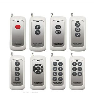 433MHZ RF Remote Control 1 2 3 5 6 8 Key Learning code 1527 EV1527 For Smart Home Gate Garage Door controller Alarm 433 mhz 315MHz Lamps Receiver Systems Button