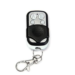 Universal 433MHz Metal Four-Button Wireless Remote Control for Garage Doors and Roller Shutters - Cloneable Code