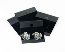 4352cm 200pcs Black Professional Jewelry Hang Etiquetas PVC Parring de pendientes Pantalla de soporte de orejas 7856510