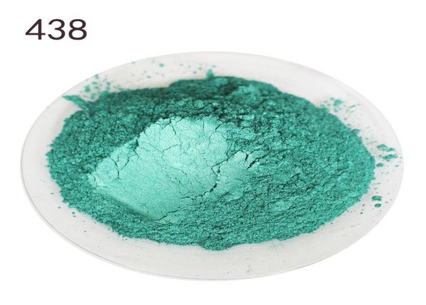 Poudre de Mica vert foncé 438, pour artisanat d'art, cosmétiques automobiles, fard à paupières, revêtement en poudre céramique, pigment époxy 3887355
