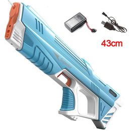 43 cm Electric Automatic Automatic Storage Gun Toys Portable Enfants Summer Beach Outdoor Fight Fantasy For Boys Kids Game 240415