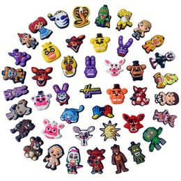 43Colors Halloween Horror Scary Game Dieren Bear Anime Charms Wholesale Childhood Memories Game Funny Gift Cartoon Charms Shoe Accessories PVC Decoration Buckle