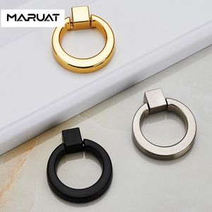 43 mm cirkel handgrepen kleur goud zilveren zwarte ring zink legering deurgrepen trekt kastladen knoppen voor meubels hardware