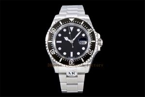 43mm AR Factory Heren Automatisch 2824 Horloge Heren Zwart Pvd Keramische Bezel 126600 Sea Dweller Dive Sport 126603 Horloge Polshorloges