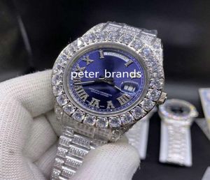 43 mm Men039S CORTE DE PRONGA DE MULTA DE DIAMOND ICED COMPLES