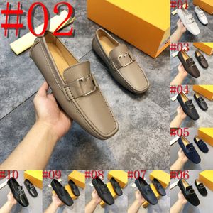 43Model en cuir authentique Luxurious hommes chaussures habillées de haute qualité des mocassins de créateurs décontractés de haute qualité mocassins doux bisous