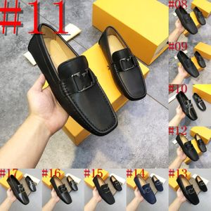 43Model Spring Nieuwe Suede Casual Designer Men Loafers schoenen Fashion Slip On Loafers Mannelijk leer comfortabele platte schoenen Mocassins Classic Driving Shoes