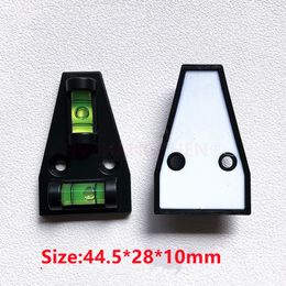 44,5 * 28 * 10 mm 2pc Mini Type T-Type Niveau Spirit Triangle Triangle Niveau Laser Bubble Mesurer Kit pour DIY Vertical Horizontal