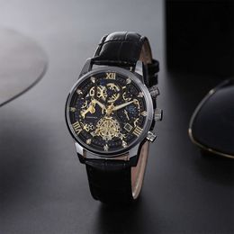44 Fashion Multifonctional Quartz Business Trois paupières avec une montre imperméable, Luminous Men's Watch 34