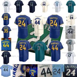 44 Julio Rodriguez 2023 City Connect Baseball Jersey Cal Raleigh J. P. Crawford Jarred Kelenic Luis Castillo Ty France Logan Gilbert Kirby Ken Griffey Jr.