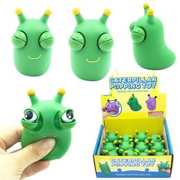 44 estilos Novedad Boom Eye Worm Fidget Toy Fun Anti Stress Relief Relief Toy Funny Grass Animals Juguetes de descompresión