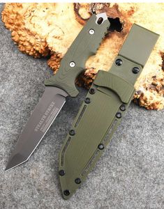 440C Staal Titanium Plated Utility Messen Met Vast Mes Jacht Survival Mes Tactisch Militair Voor Kamperen Buiten Zelfverdediging En EDC 277 889