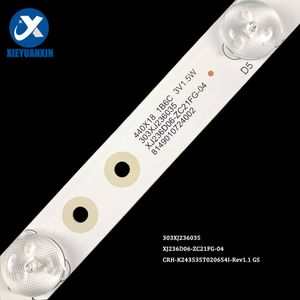 440 mm 3v TV Backlight LED Strip pour xj236d06 23inch 3pcs / ensemble Réparation de la barre de télévision 303xj236035 CRH-K243535T020654i-REV1.1 GS