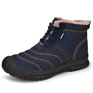 442 mannen Sneeuw Wandelschoenen Laarzen Dames Winter Keep warm op blote voeten katoen buiten wandelen pluche pluche high enkel grote maat sneakers 393 704 5