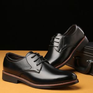 444 UP Heren Leather Lace MazEfeng Formal Brand Jurk Oxfords Fashion Retro Shoes Elegant Work Footwear Drop 230718 326