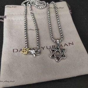 448 DY Twisted Vintage band ontwerper David Yurma ketting sieraden voor vrouwen mannen met diamant Sterling zilveren zonnebloem luxe vergulding verloving edelsteen cadeau