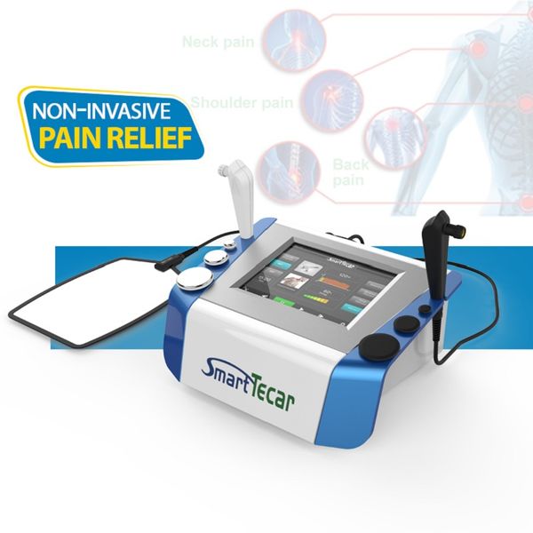 Gadgets de santé 448 khz Smart Tecar Cet Ret Rf Machine de thérapie Physiothérapie de diathermie pour le soulagement de la douleur du corps du genou du dos Physio Récupération musculaire Thérapie physique