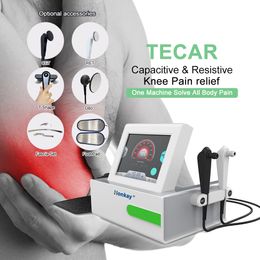 448 Khz Diathermie Therapie Lichaamsvermageringsmachine Smart Tecar Ret en Cet Handvatten Fysiotherapie-apparatuur voor sportblessures Pijnverlichting