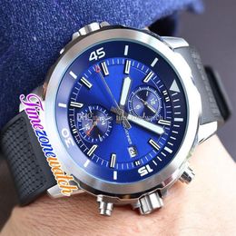 44 mm Aquatimer Family IW379502 IW379507 4813 automatisch herenhorloge blauwe wijzerplaat stalen kast rubberen band sporthorloges geen chronograaf263z