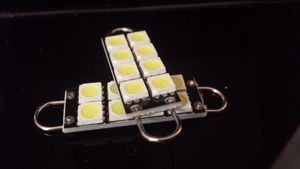Verlichting 44mm Xenon White 8SMD 5050 LED's 211-2 212-2 214-2 578 Rigide Loop Festoen LED-lampen voor Deur Trunk Light