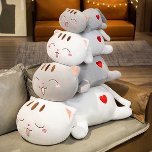 45-100 cm mooie kat pluche speelgoed squishy kitten dieren troostende kussen gevulde poppen voor kinderen kinderen verjaardagscadeaus
