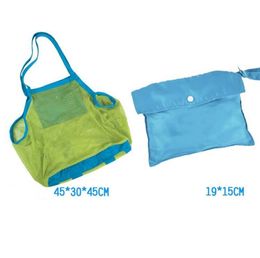 45 * 30 * 45 cm bolsas de almacenamiento de malla de playa para bebés Sand Away Baby Beach Shell bolso de mano portátil para niños herramientas de arena de playa bolsas de almacenamiento